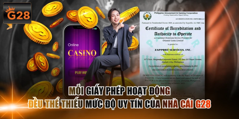 Vai trò cực kỳ cần thiết của giấy phép hoạt động với nền tảng giải trí uy tín